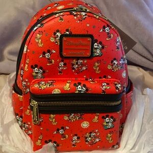 Mickey and Minnie AOP mini backpack